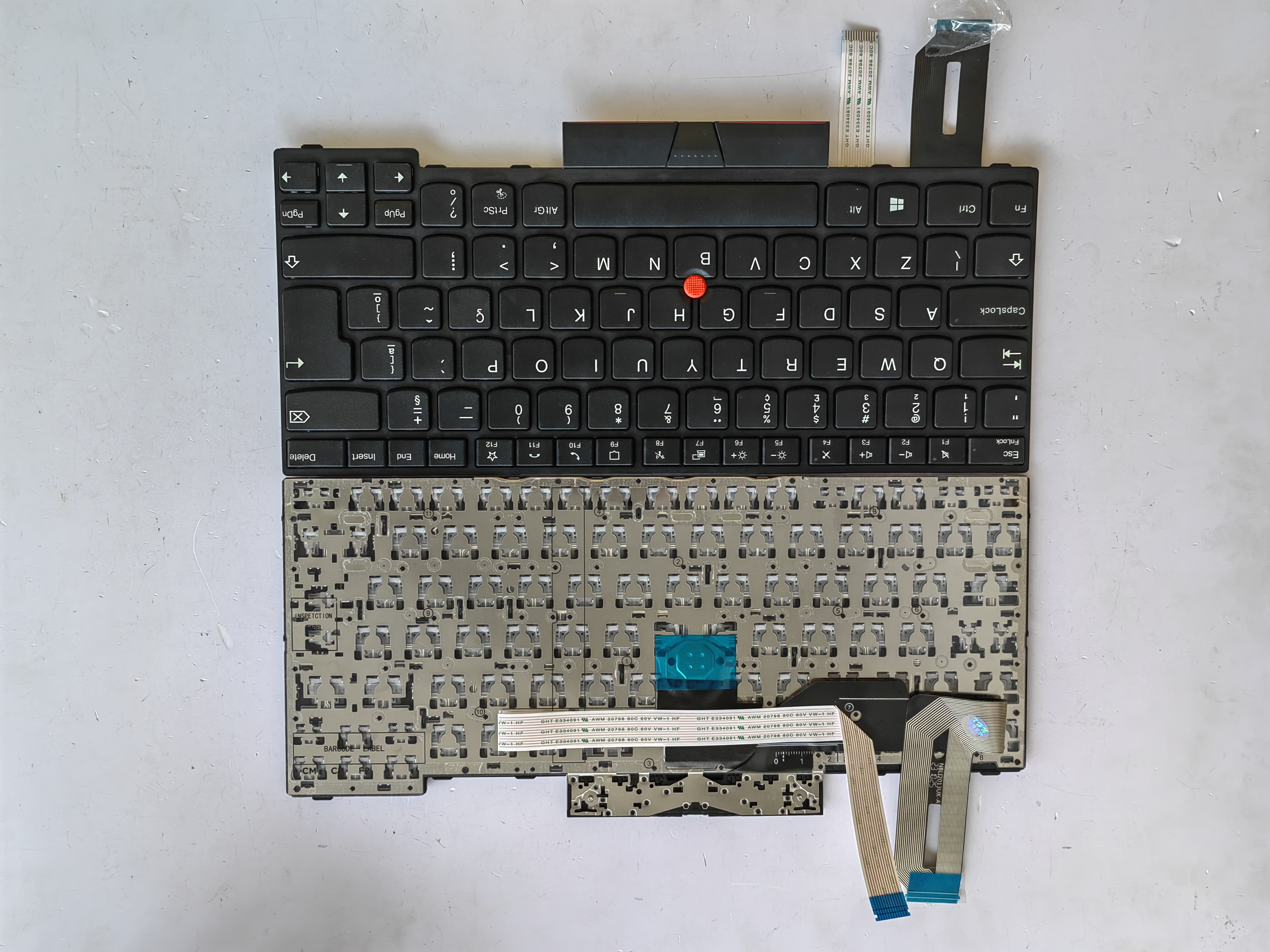 Picture of New Replacement Laptop Keyboard For IBM T14/P14S GEN1/T14 GEN1/T14 GEN2 BLACK FRAME BLACK (OEM) BR Layout